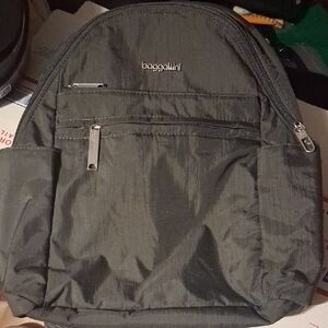Baggallini Step Backpack - Smoke Grey Travel Bag